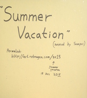 The back of Summer Vacation