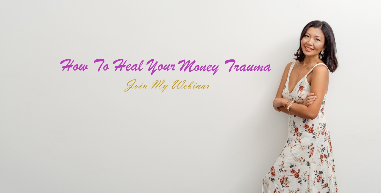 how to heal your money trauma webinar title photo with Jess X Goh