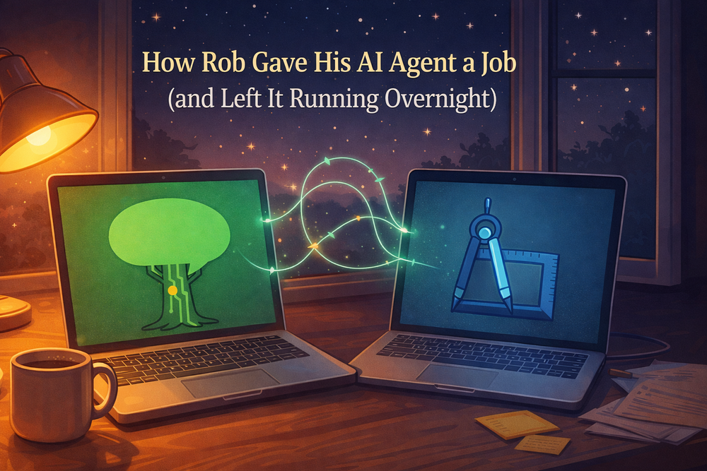 Two AI agents working together while the world sleeps