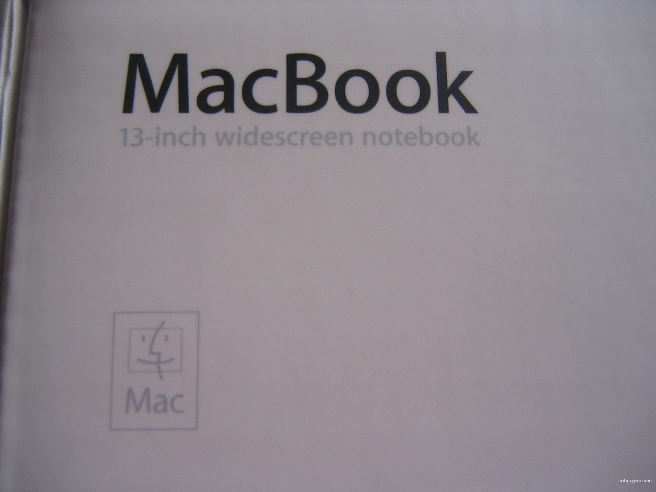 MacBook title closeup