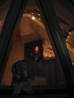 Franois on glass, Ami below