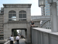 Rob and Francois on bridge that begged for climbing - 3