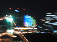 shaky photo of ferris wheel