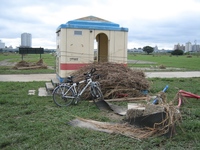 TJ Bike at the toilet