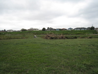 behind endzone of our other field
