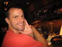Rob at Haru's bar
