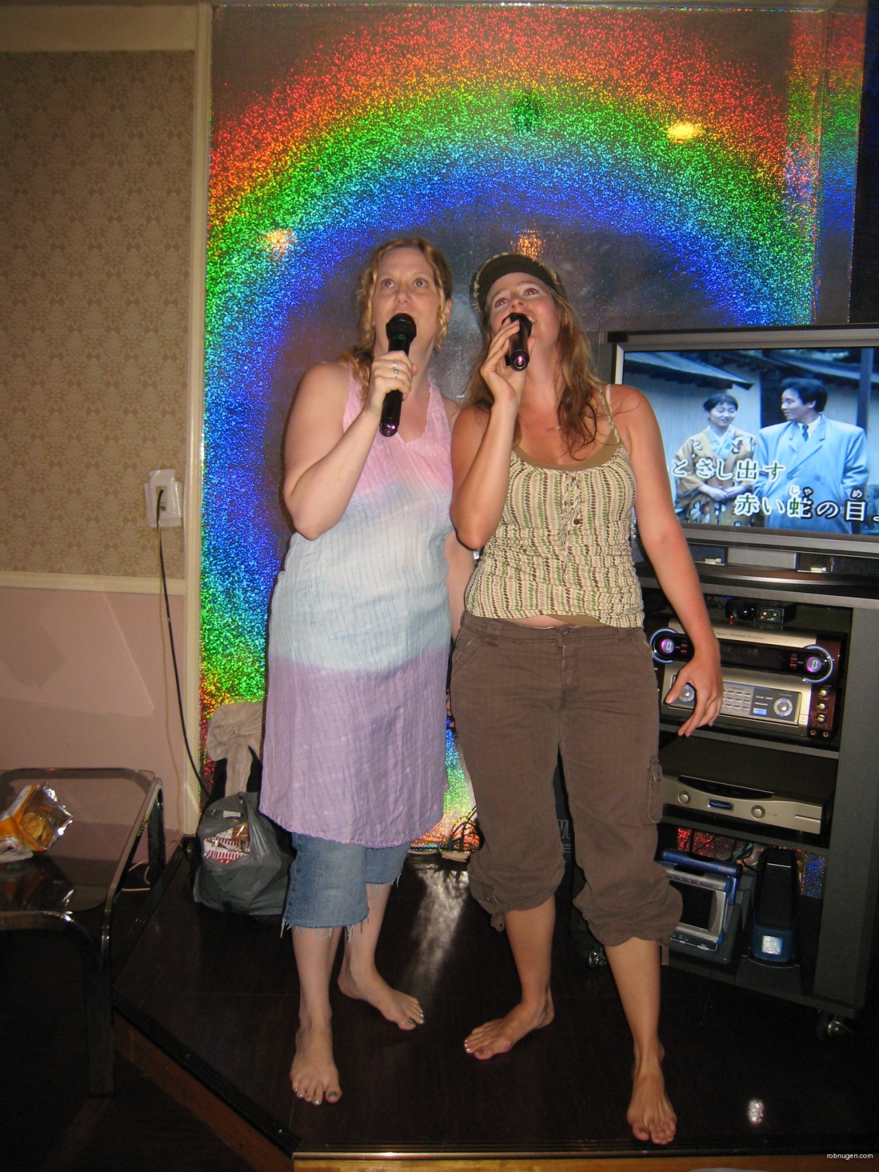 Kelly and Soness on stage