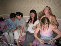 Curtis, Judith, Jennifer, Soness behind Kelly