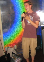 Daniel on stage