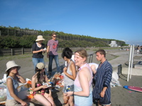enjoying food and sunshine - 2
