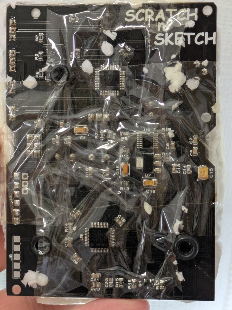 Scratch n Sketch circuit board