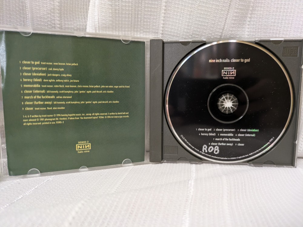 Nine Inch Nails Closer to God CD