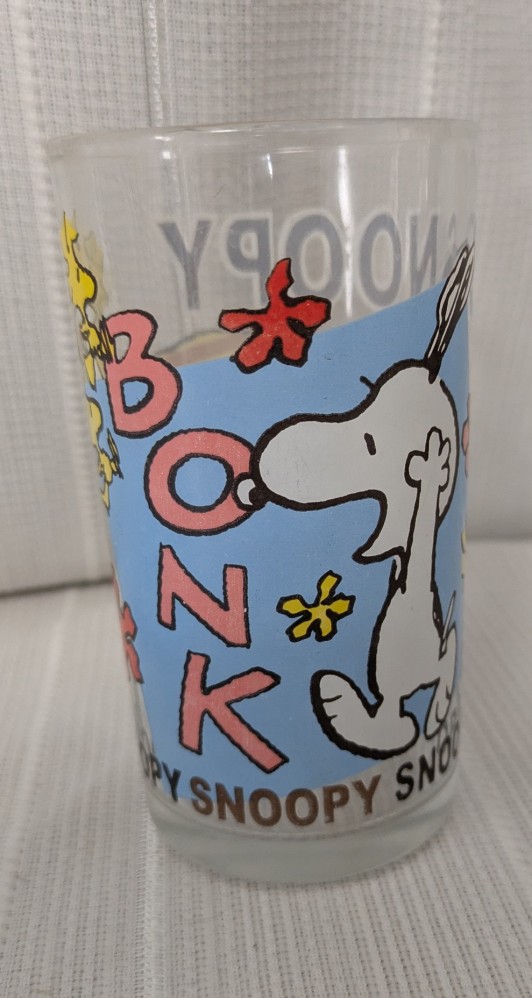 Peanuts Snoopy glass and plate set