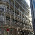 2013 dec 14 scaffold lattice sunlit facade