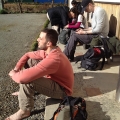 2013 dec 22 matt suns himself others at lunch