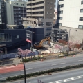 2014 apr 02 excavator demolition site street