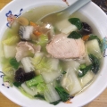 2014 jan 25 vegetable soup with pork bowl