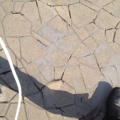 2014 mar 28 cracked paving stones shadow selfie