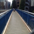 2014 may 14 blue pedestrian bridge workers