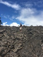 2019 oct 17 pahoehoe field along chain of craters road barefoot rob