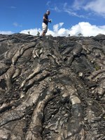 2019 oct 17 pahoehoe field along chain of craters road no edge
