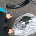 2019 jun 07 bare foot bike rain cover pavement