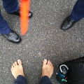 2019 jun 11 bare feet facing police
