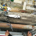 2019 jun 27 bare feet on high ledge over site