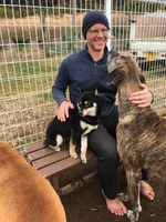 2020 feb 15 dog sitting with rob and great dane