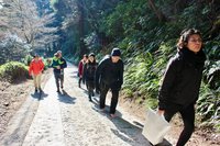 2020 feb 29 mt takao pics by jason fujiwara walking barefoot up slope