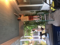 2020 may 01 sandra fixin on fred fixin on porch