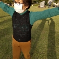 2021 oct 22 woman arms outstretched in park