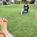 2021 sep 15 great green grass in shin yurigaoka barefootwalkan