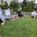 2021 sep 15 group bare feet on park grass