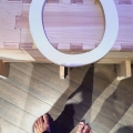 2021 sep 30 barefoot below white wooden letter o