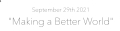 making a better world header