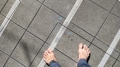 2022 jan 22 bare feet on noborito platform near cuts