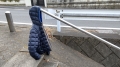 2022 jan 23 handrail support wearing a coat