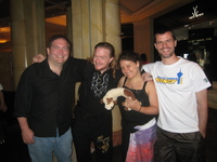With Mark, Sydney, Dana, and Rob in Venetian 20 June 2008