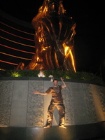 Night in front of MGM Lion Macau 19 June 2008