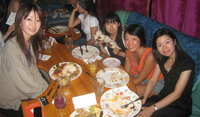 With Tomoyo and others at Pink Cow 2008 Aug 21
