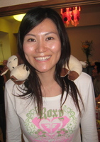 With Fay at Nat and Lin's housewarming 15 June 2008