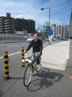 Uncle Cow riding with Ami to the Bike for 9 ride