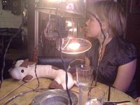 With Kiko watching Sorcha at Gari Gari 17 April 2009