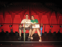 With Rob and Ami in empty theater 24 aug 2008