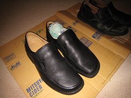 Francois emerges from new shoe - 2