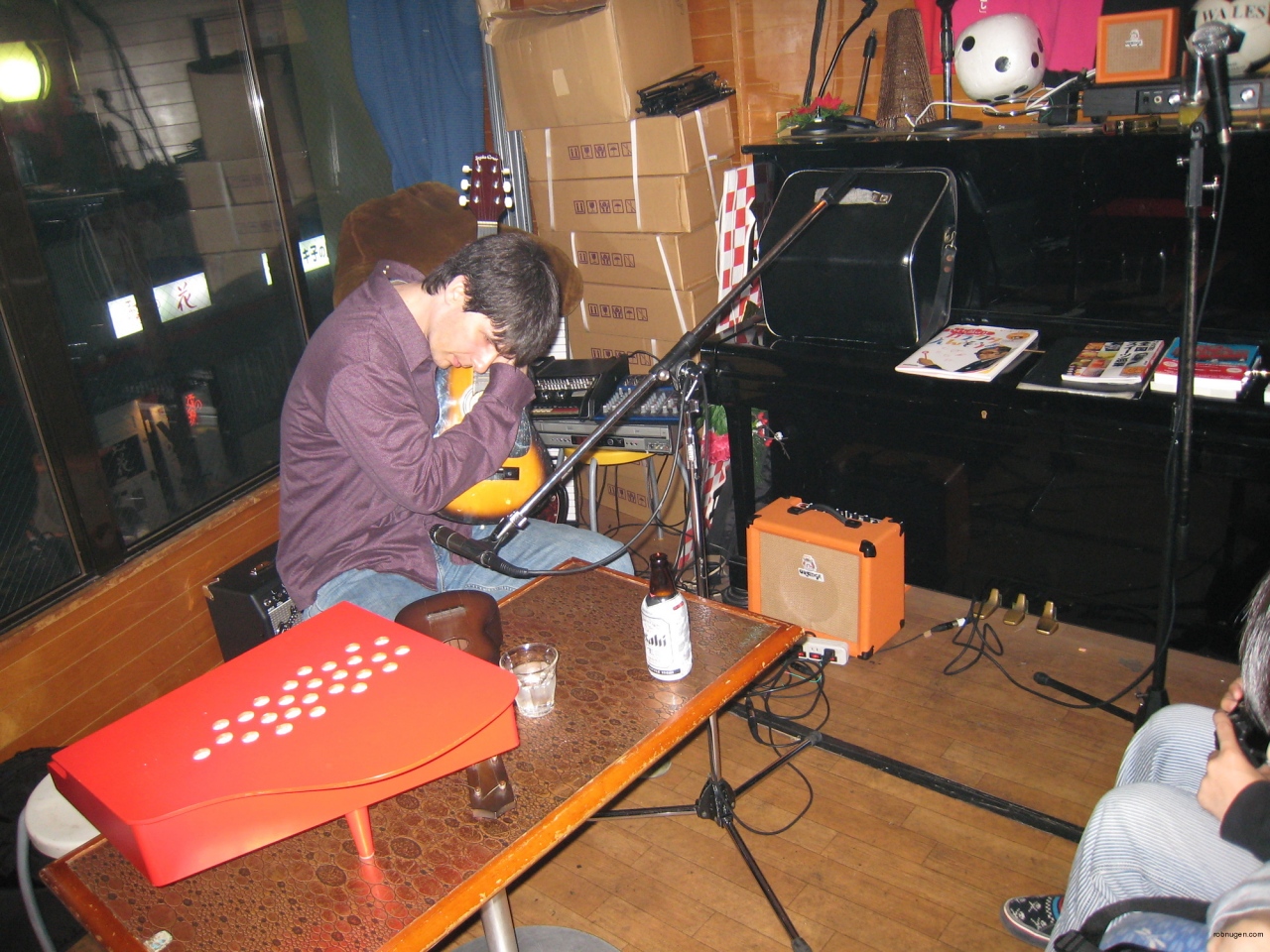 Philip Gayle playing mandolin