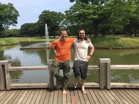 rob and simon in Yoyogi