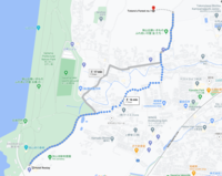 walk 1.3km from Hotel Restay to Totoro’s Forest no.1