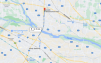 Walk 12km from hotel in Honjo to Isesaki Shiminnomori Park